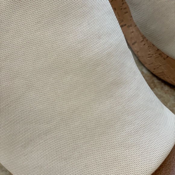 NWOB - Sonoma Lifestyle Cork Platform Slide Wedges in Beige, Size 6. - Picture 2 of 15